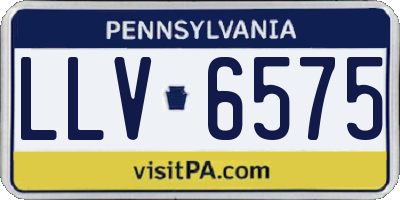 PA license plate LLV6575