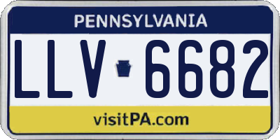 PA license plate LLV6682
