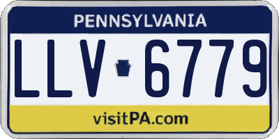 PA license plate LLV6779