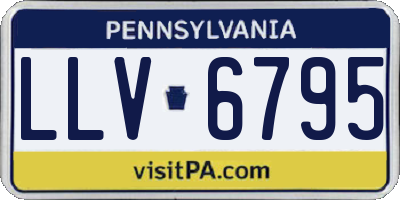PA license plate LLV6795