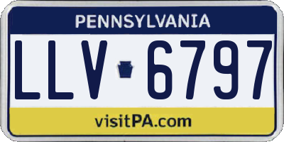 PA license plate LLV6797