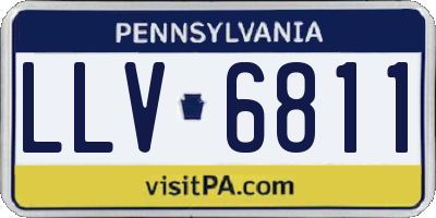 PA license plate LLV6811