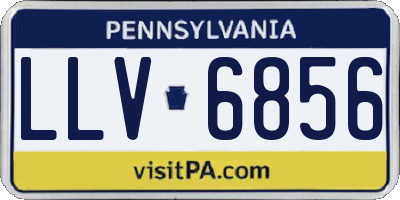 PA license plate LLV6856