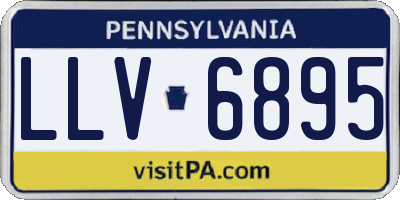 PA license plate LLV6895