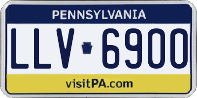 PA license plate LLV6900
