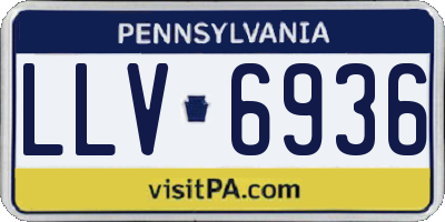 PA license plate LLV6936