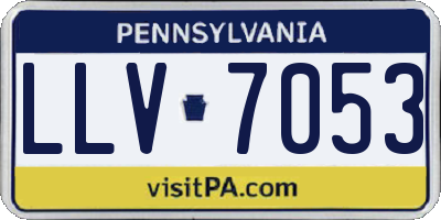 PA license plate LLV7053