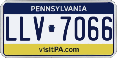 PA license plate LLV7066