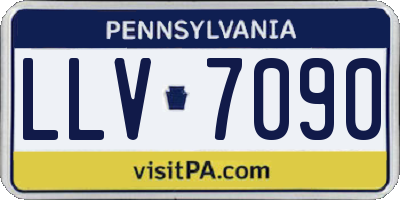 PA license plate LLV7090