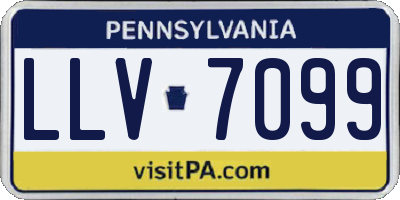 PA license plate LLV7099