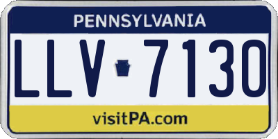 PA license plate LLV7130
