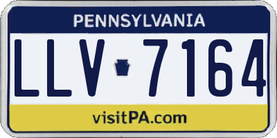 PA license plate LLV7164