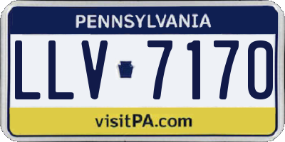 PA license plate LLV7170