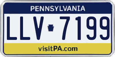PA license plate LLV7199