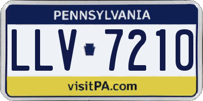 PA license plate LLV7210