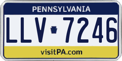 PA license plate LLV7246