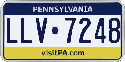 PA license plate LLV7248