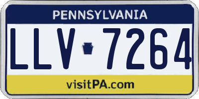 PA license plate LLV7264