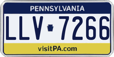 PA license plate LLV7266