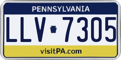 PA license plate LLV7305