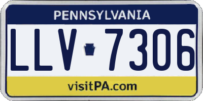 PA license plate LLV7306