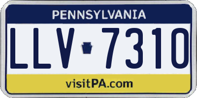PA license plate LLV7310