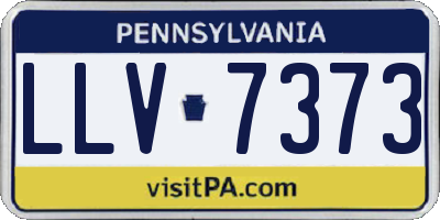 PA license plate LLV7373
