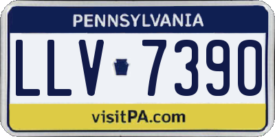 PA license plate LLV7390