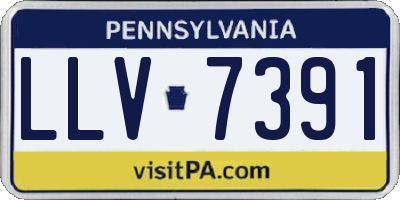 PA license plate LLV7391