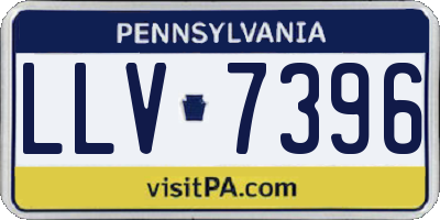 PA license plate LLV7396