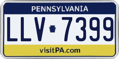 PA license plate LLV7399