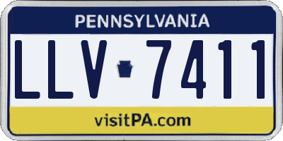 PA license plate LLV7411