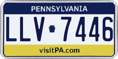 PA license plate LLV7446