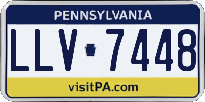 PA license plate LLV7448