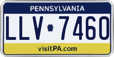 PA license plate LLV7460