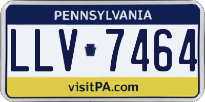 PA license plate LLV7464