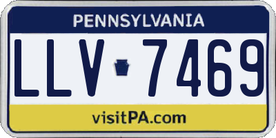PA license plate LLV7469