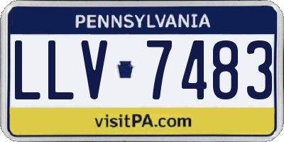 PA license plate LLV7483