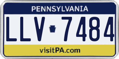 PA license plate LLV7484