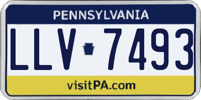 PA license plate LLV7493