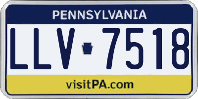 PA license plate LLV7518