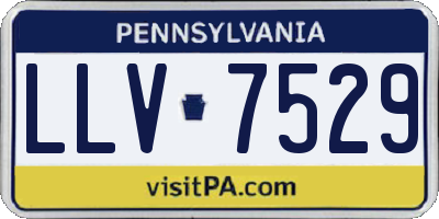 PA license plate LLV7529