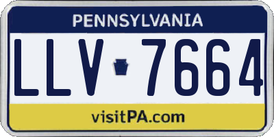 PA license plate LLV7664
