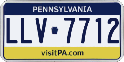 PA license plate LLV7712