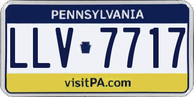 PA license plate LLV7717