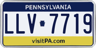 PA license plate LLV7719