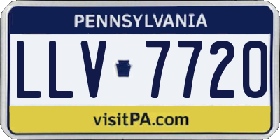 PA license plate LLV7720