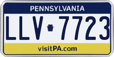 PA license plate LLV7723