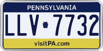 PA license plate LLV7732
