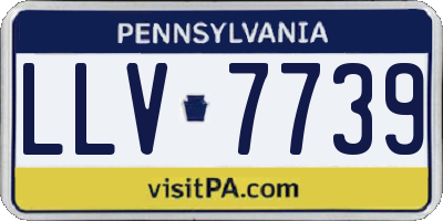 PA license plate LLV7739